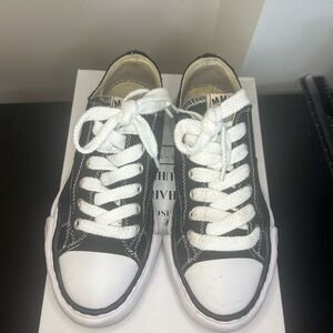 Miharayasuhiro Black and White Athletic Shoes